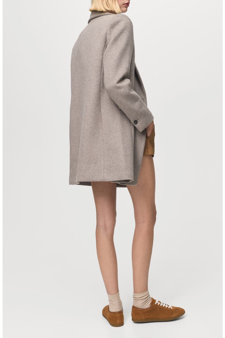Double Breasted Coat, Alternate, color, MEDIUM BROWN