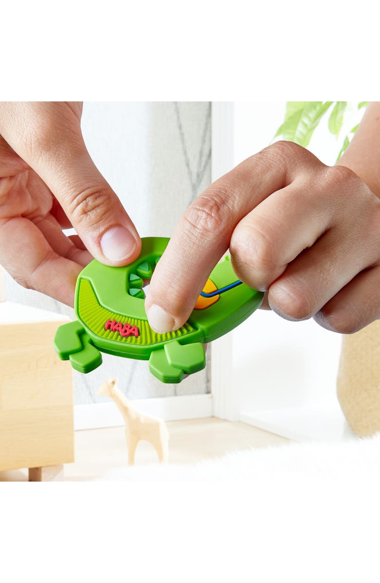 HABA Crocodile Silicone Teething and Grasping Baby Toy, Alternate, color, Multi