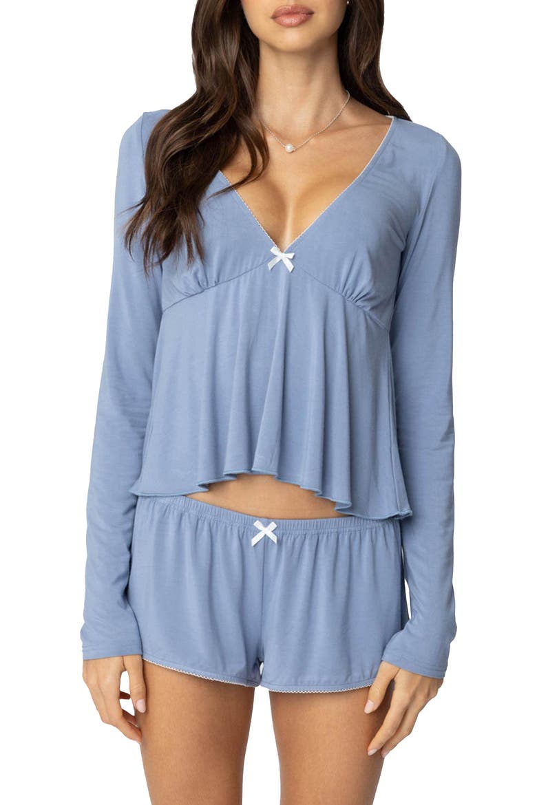 Kimia Babydoll Top, Main, color, BLUE