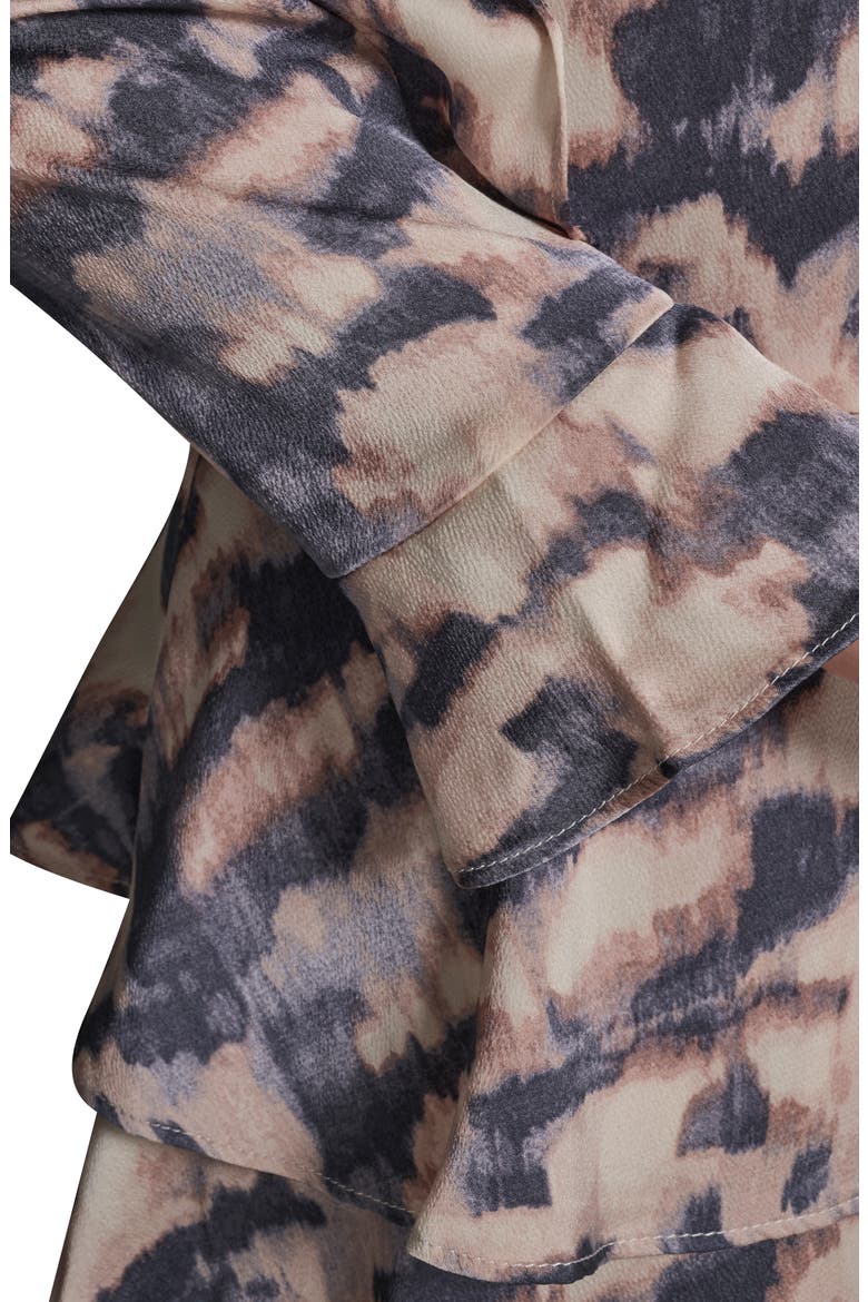 Mock Neck Long Sleeve Minidress, Alternate, color, SOFT DUSK MULTI