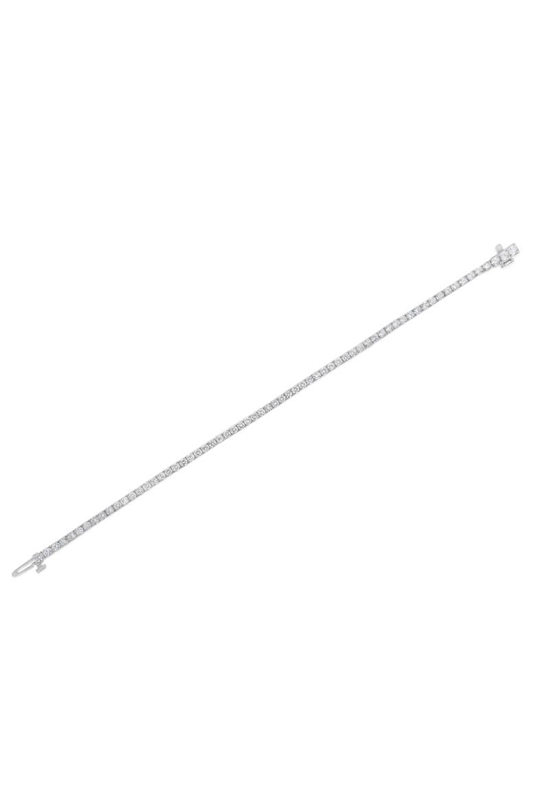 IGI Certified 5.0 Cttw Diamond 14K White Gold Tennis Bracelet, Alternate, color, White