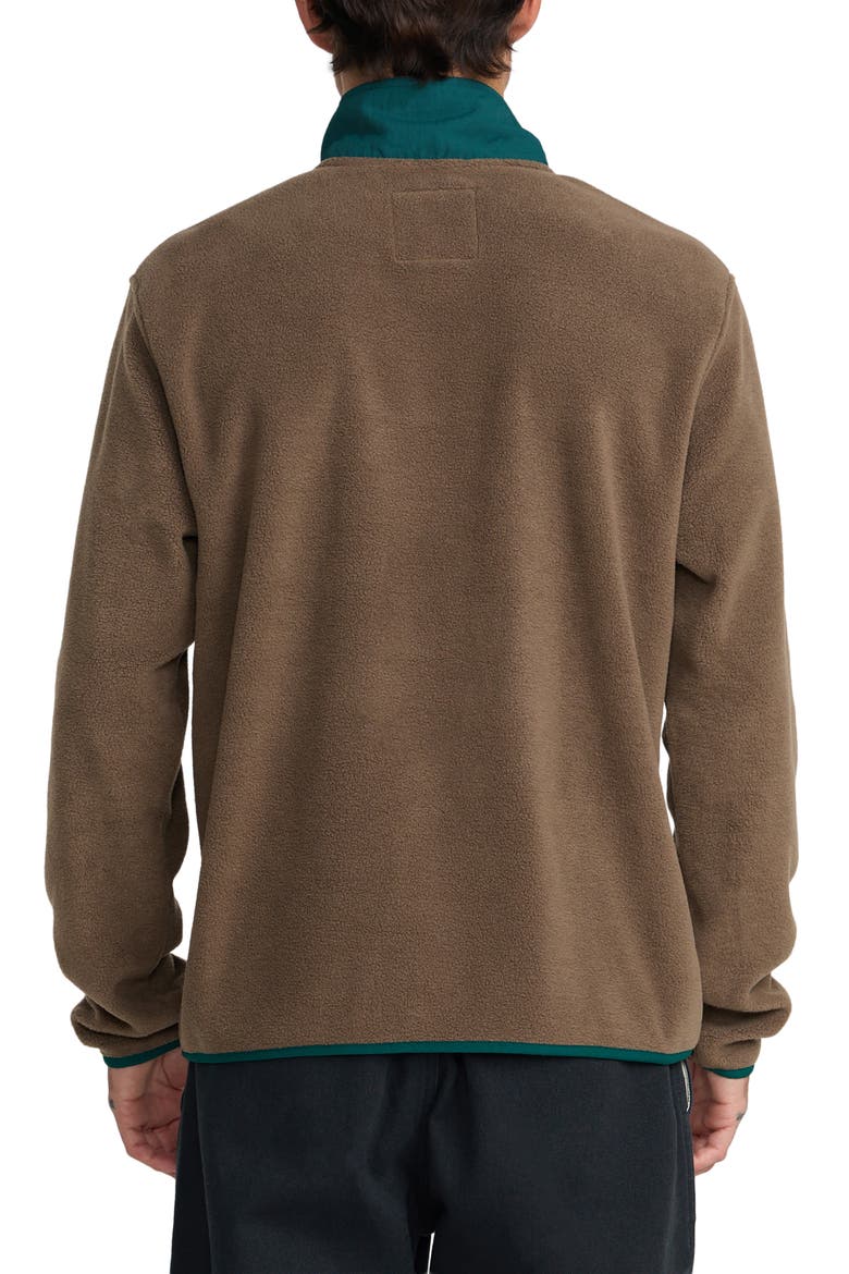 Peak Quarter Zip Pullover, Alternate, color, HEATHER KHAKI