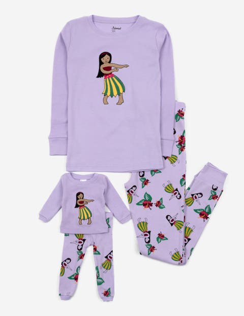 Girls & Matching Doll 2-pc. Cotton Pajamas, Fantasy & Character Prints (Toddler, Little Kid & Big Kid)