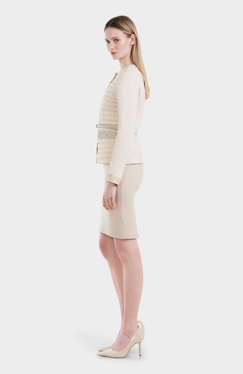 Rudsak Light Down Combo Jacket In Vanilla