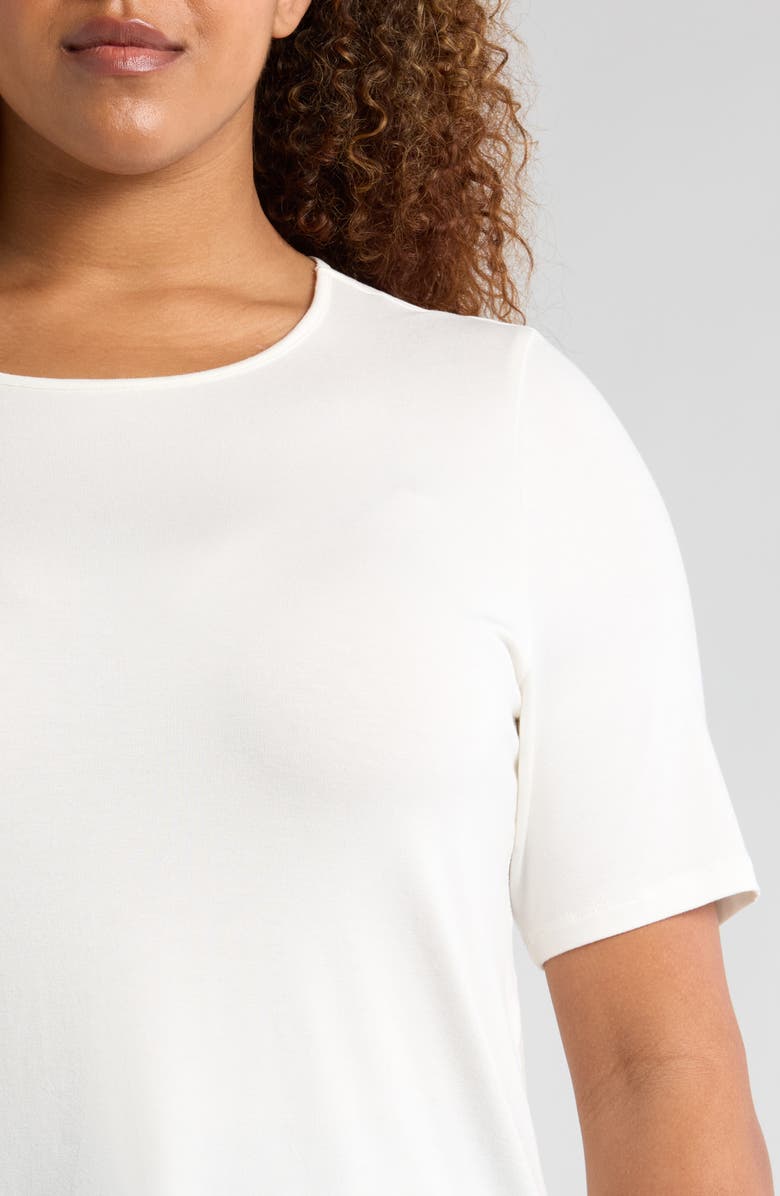 Universal Standard Lily Liquid Jersey Crewneck Top, Alternate, color, White