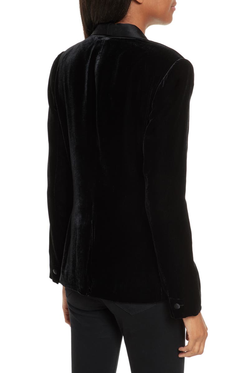 Joie Mehira H Velvet Blazer, Alternate, color, 