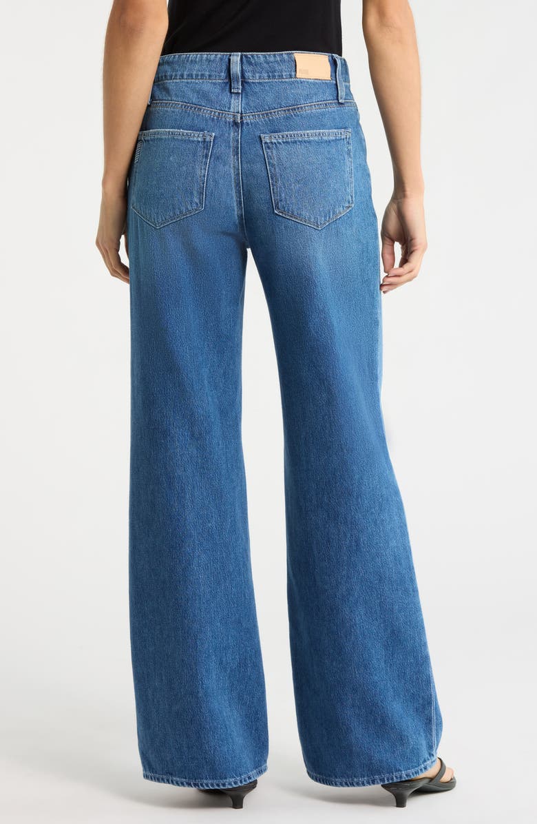 PAIGE Zoey Tie Waist Wide Leg Jeans, Alternate, color, Serenite