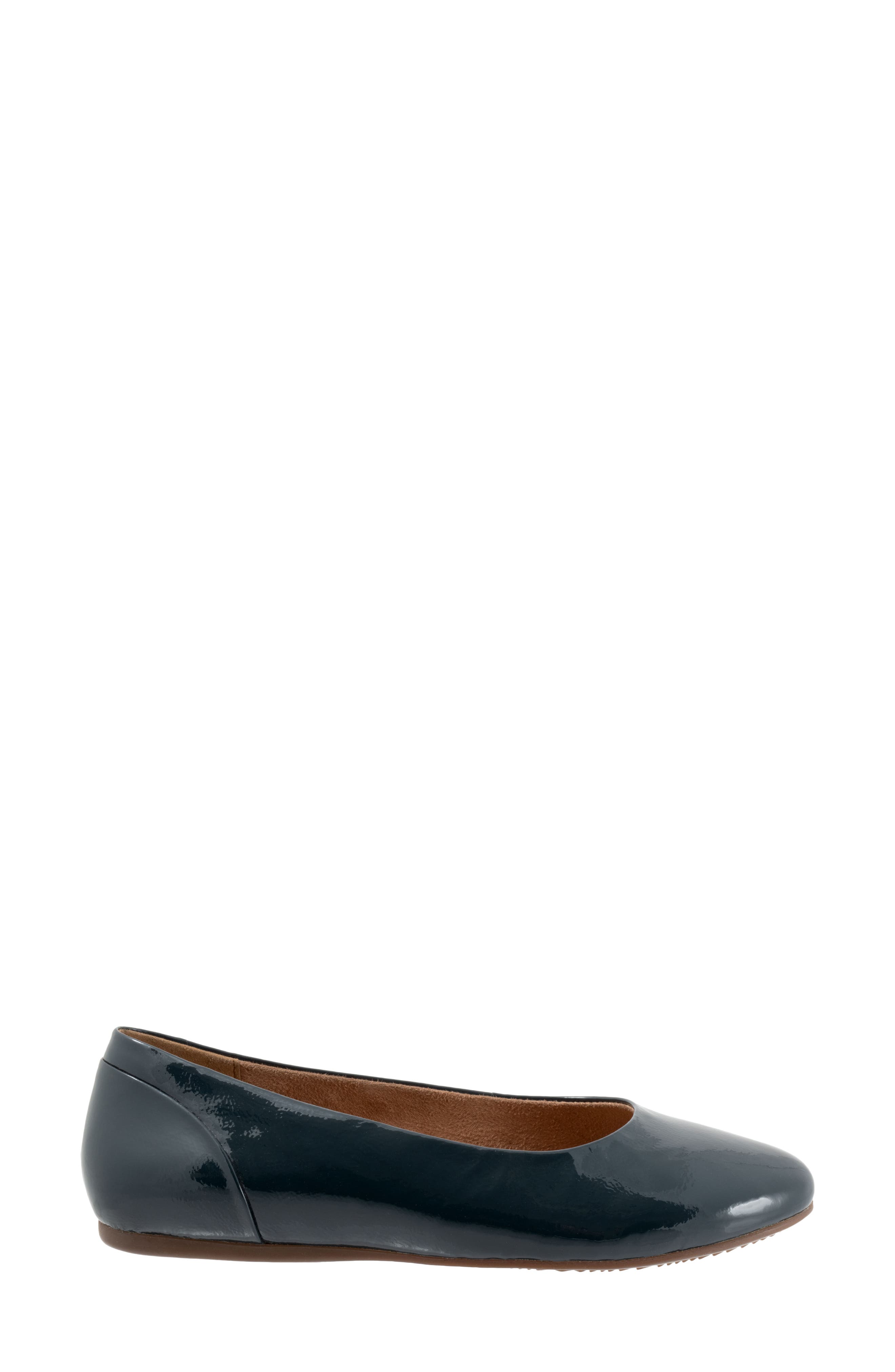Shiraz Flat, Alternate, color, NAVY PATEN