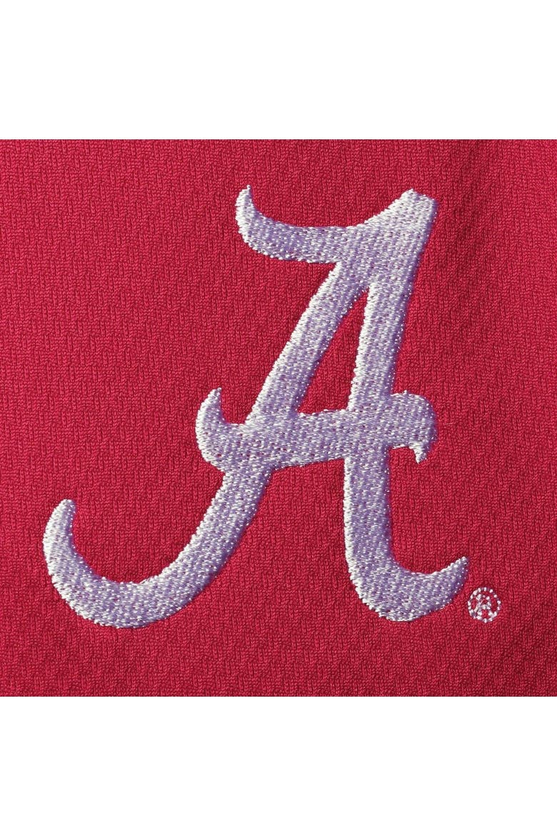 Men's Crimson Alabama Crimson Tide Big & Tall Textured Raglan Quarter-Zip Jacket, Alternate, color, Crimson