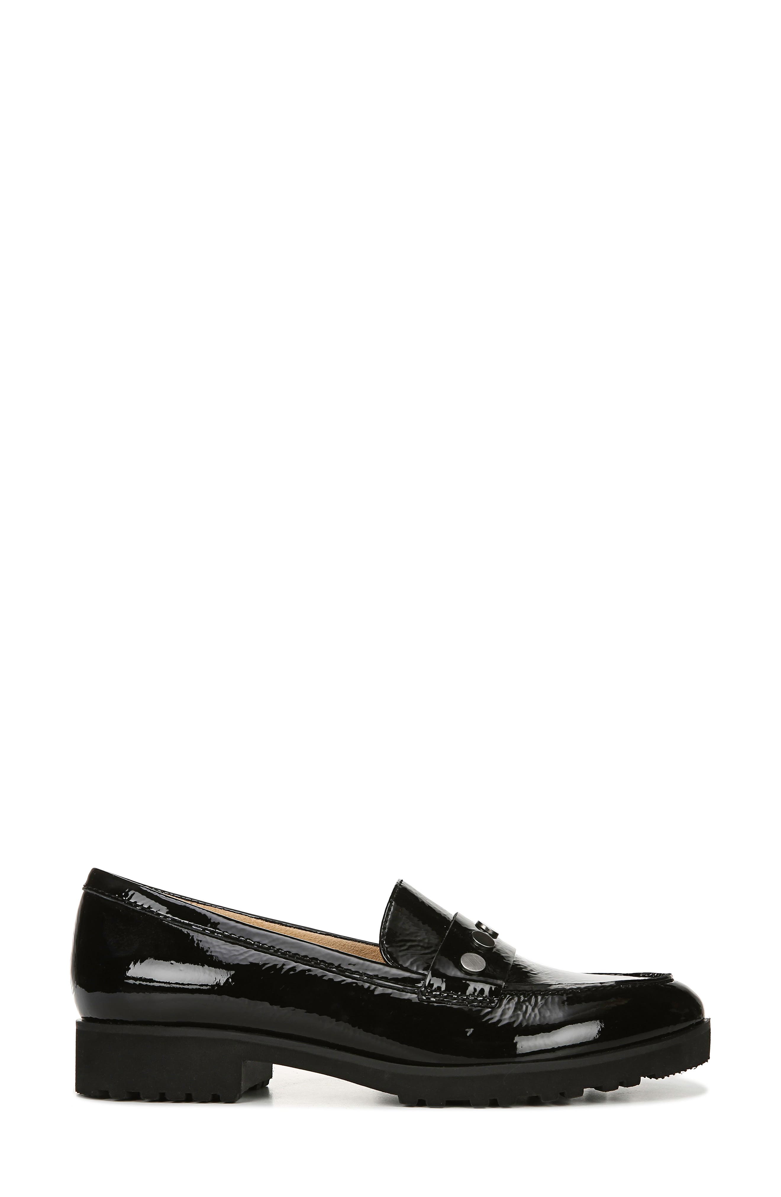 Gaia Loafer, Alternate, color, BLACK PATENT LEATHER