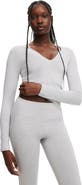 COTTON ON BODY Women's Active Ultra Soft Plunge Front Long Sleeve
