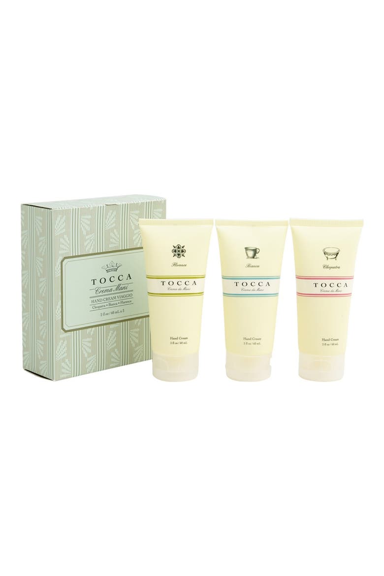 'Crema Mani Viaggio' Hand Cream Trio (Limited Edition), Main, color, NO COLOR