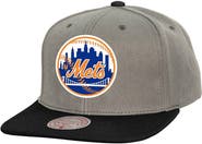 Mitchell & Ness Men's Mitchell & Ness Gray New York Mets Cooperstown Collection Basic Flip Snapback Hat