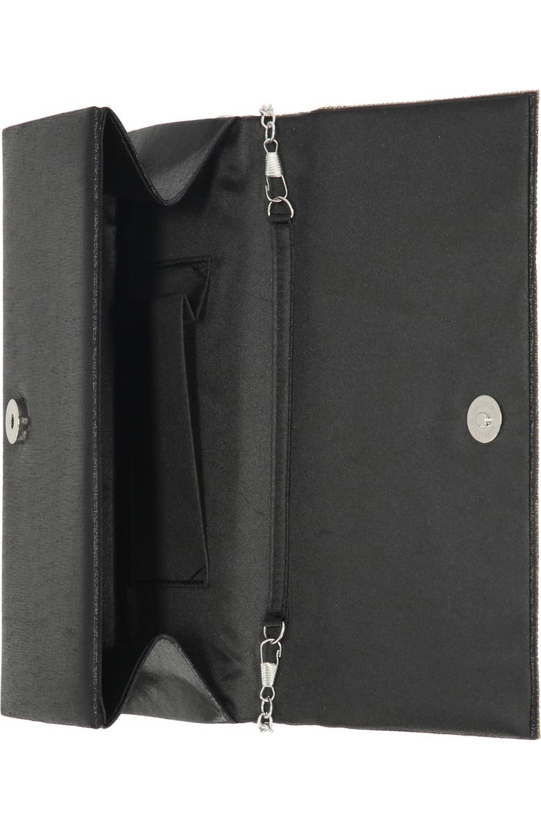 Jessica McClintock Felicia Rhinestone Embellished Top Handle Clutch, Alternate, color, 08N-Black