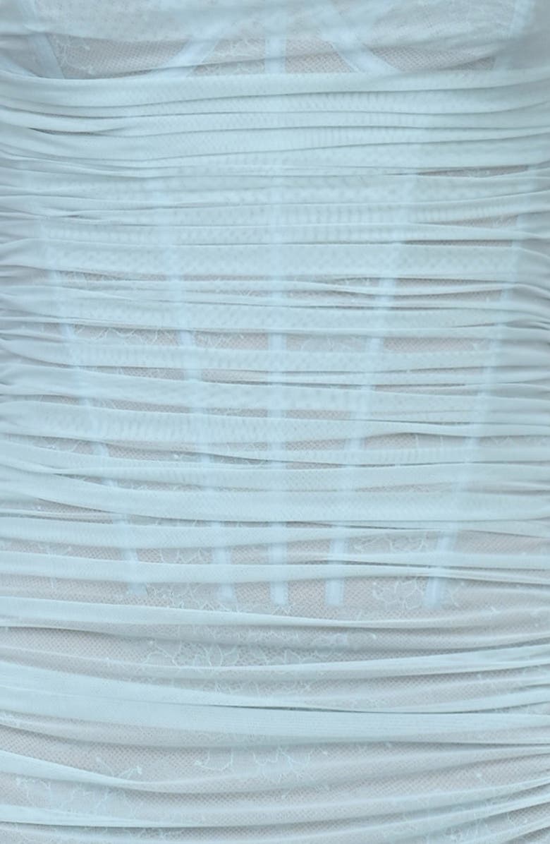 HOUSE OF CB Lini Sleeveless Mesh Gown, Alternate, color, Baby Blue