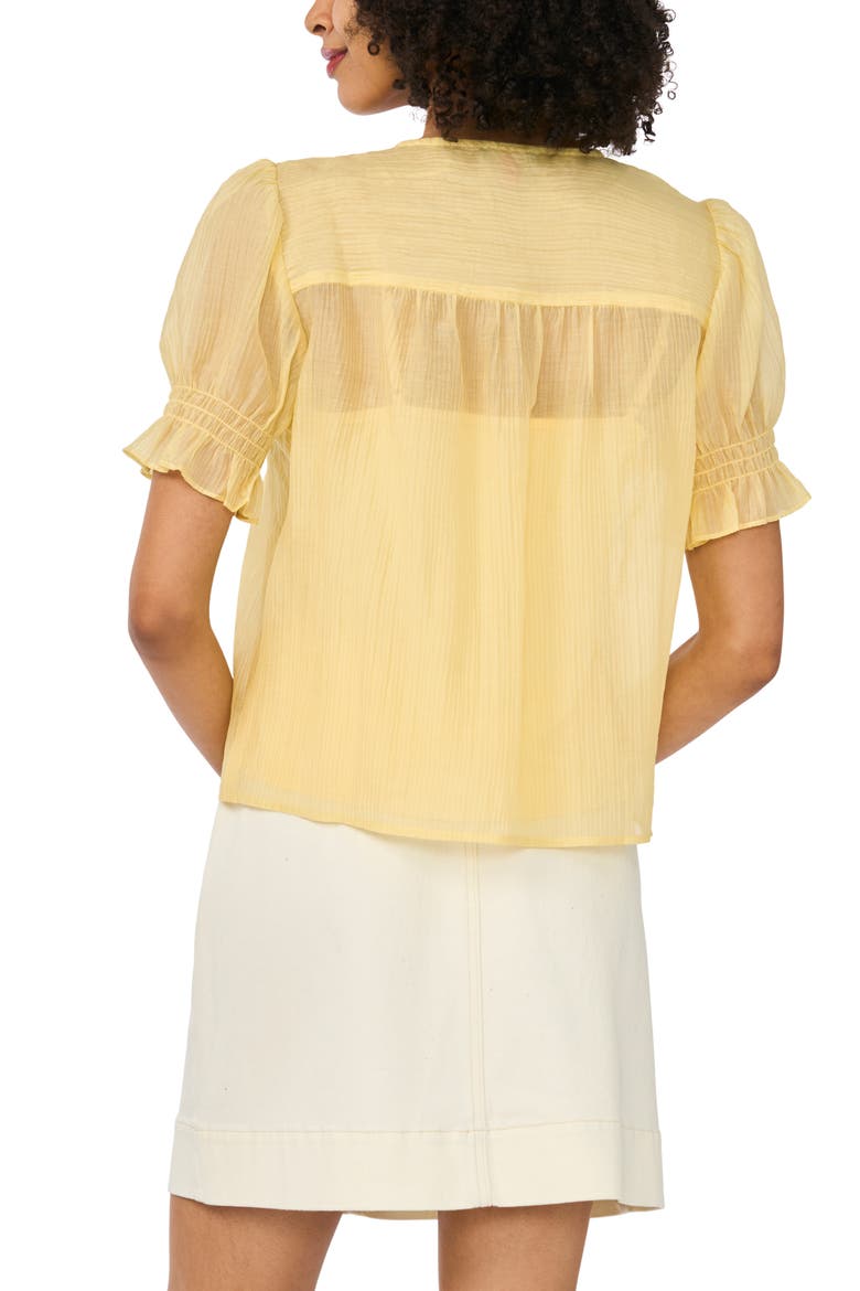 Pintuck Chiffon Top, Alternate, color, WILD DAISY