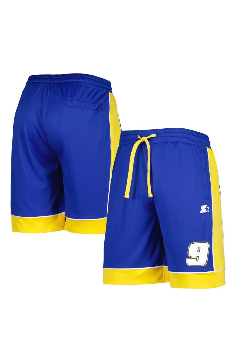 STARTER Men's Starter Royal Chase Elliott Fan Favorite Shorts, Main, color, 