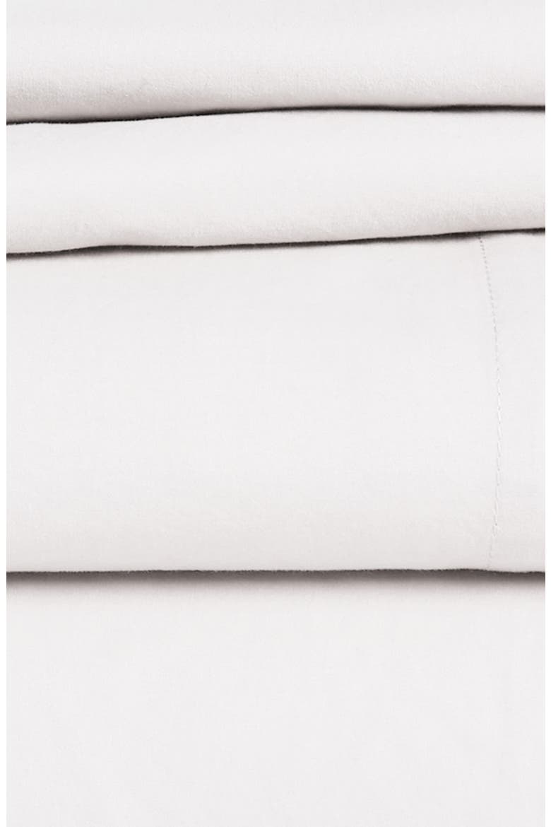 Brushed Cotton Sheet Set, Alternate, color, WHITE