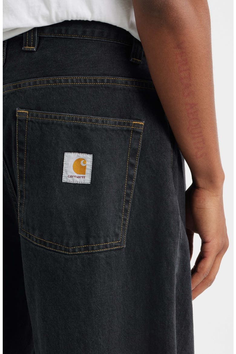 Brandon Loose Straight Leg Jeans, Alternate, color, BLACK STONE WASHED