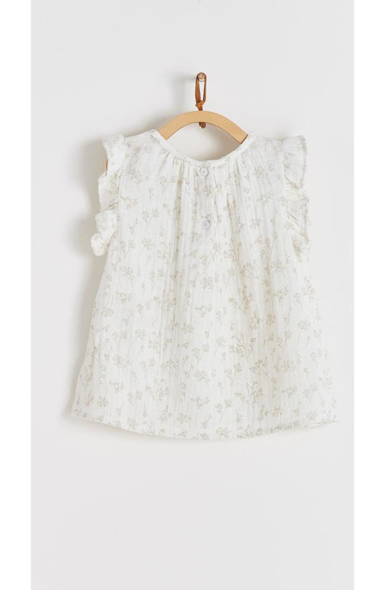 Babycottons Emily Flutter Sleeve Blouse for Toddler, Alternate, color, Off White