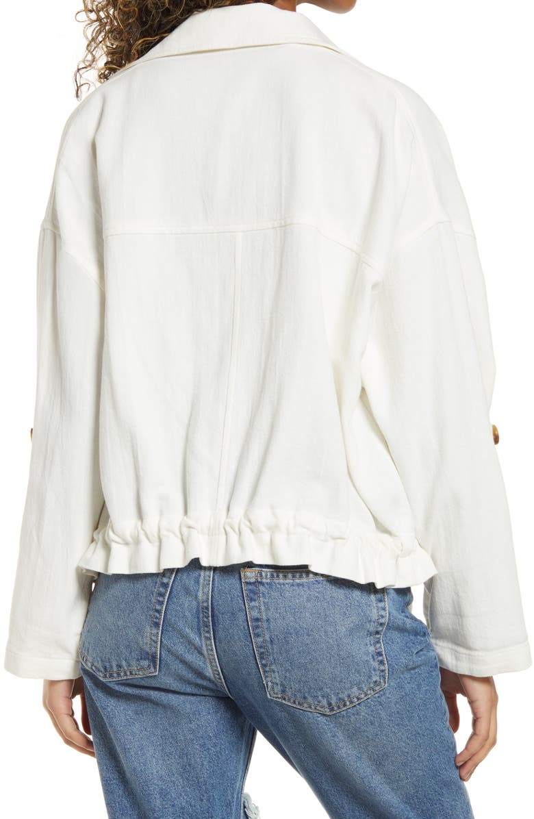 BLANKNYC Cotton & Linen Utility Jacket, Alternate, color, 