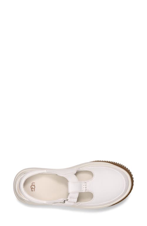 Ugg(r) Ez-duzzit Platform T-strap Sneaker In White
