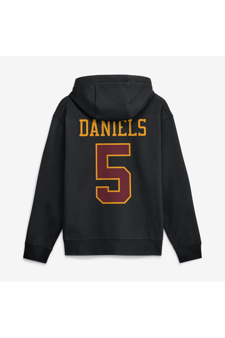 Men's Nike Jayden Daniels Black Washington Commanders Name & Number Hoodie, Alternate, color, Black