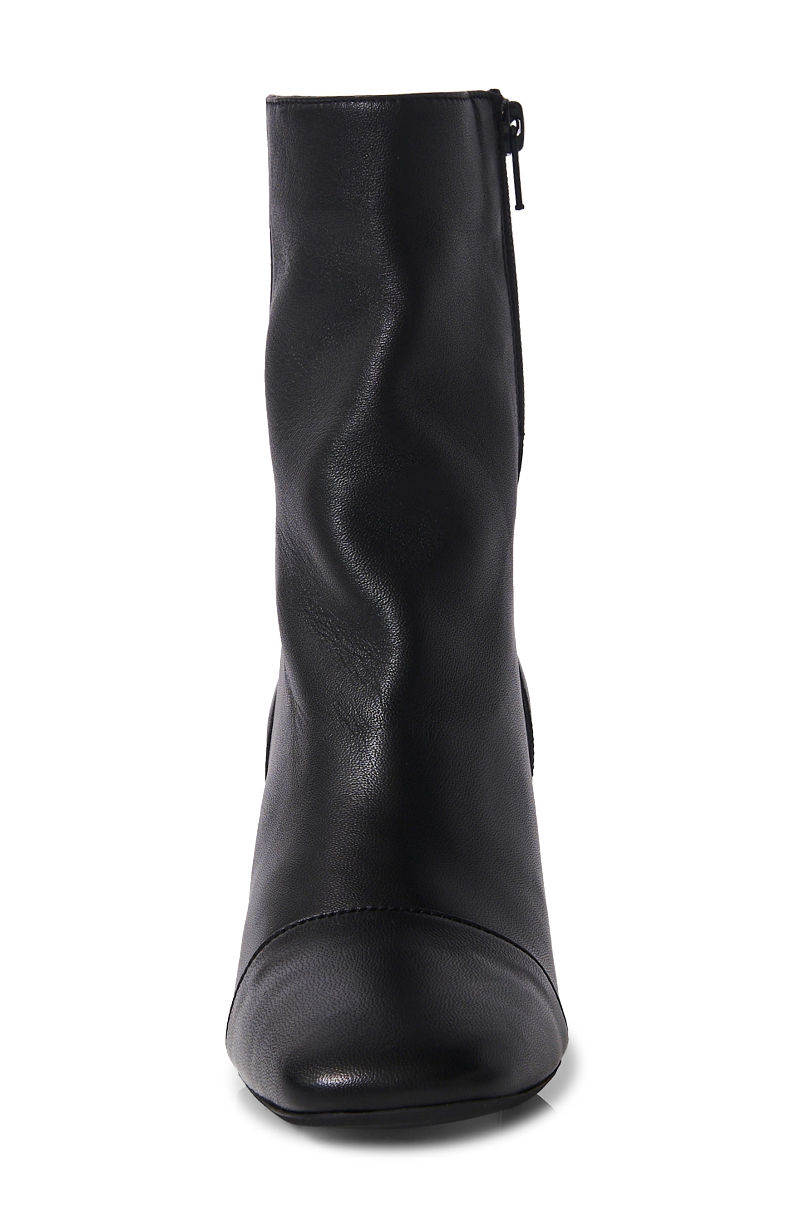 Free People Wisteria Cap Toe Bootie, Alternate, color, Black Suede