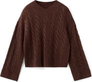 MANGO Cable V-Neck Sweater