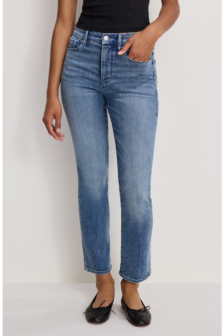 Good Legs High Waist Straight Leg Jeans, Alternate, color, INDIGO1154