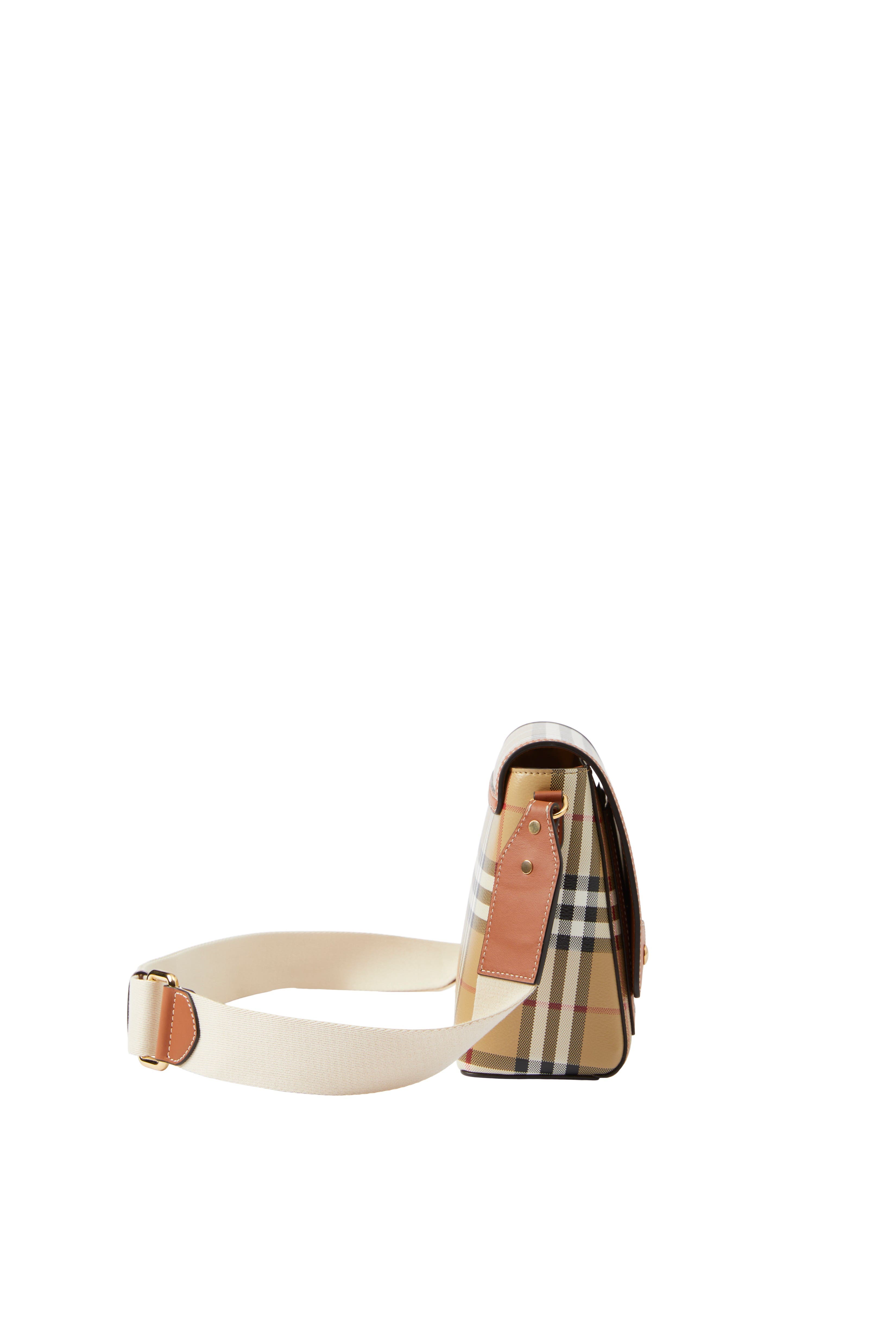 Burberry Note Bag, Alternate, color, Archive Beige/Briar Brown