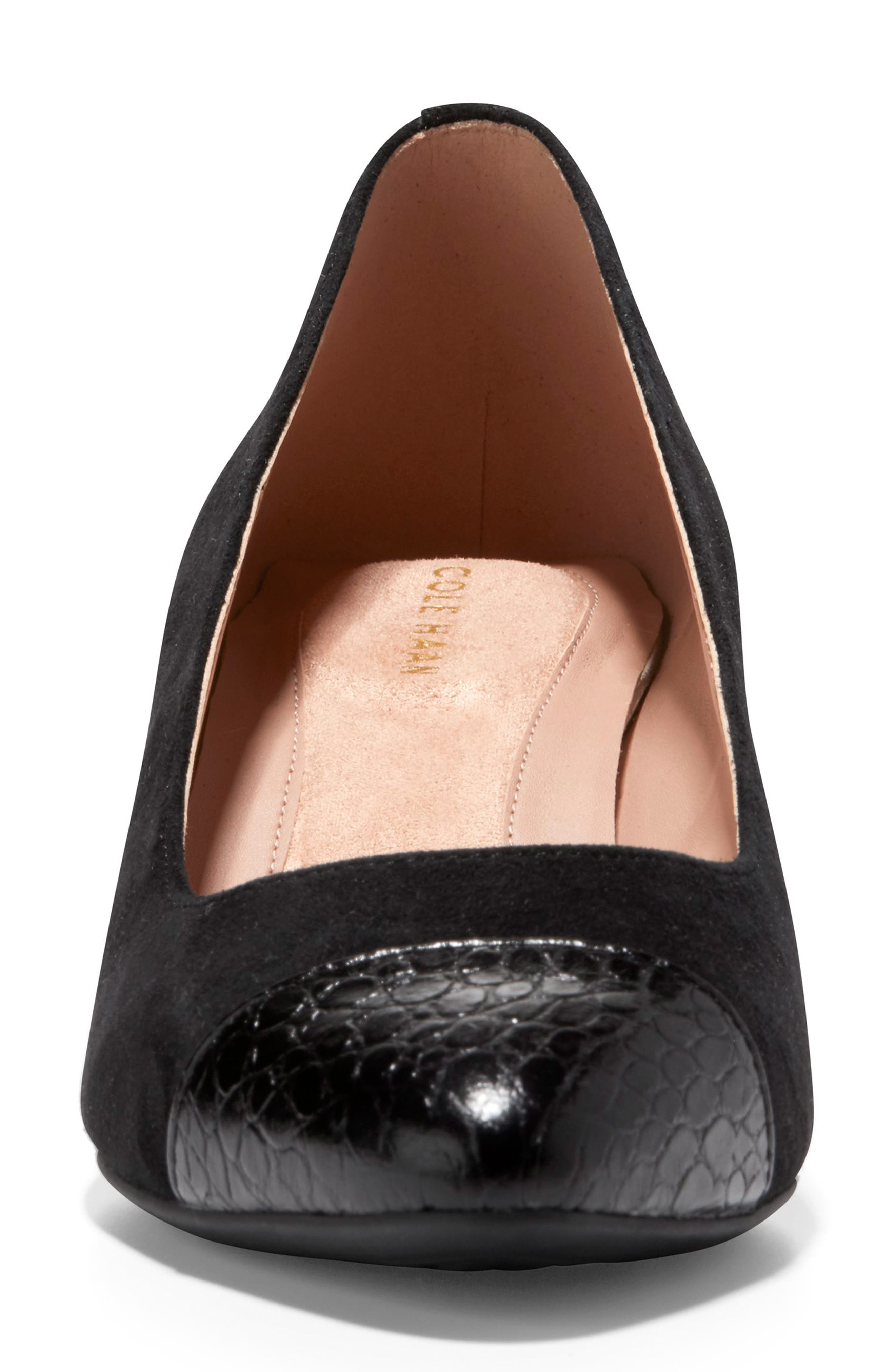 Cole Haan The Go-To Waterproof Block Heel Pump - Wide Width Available, Alternate, color, 