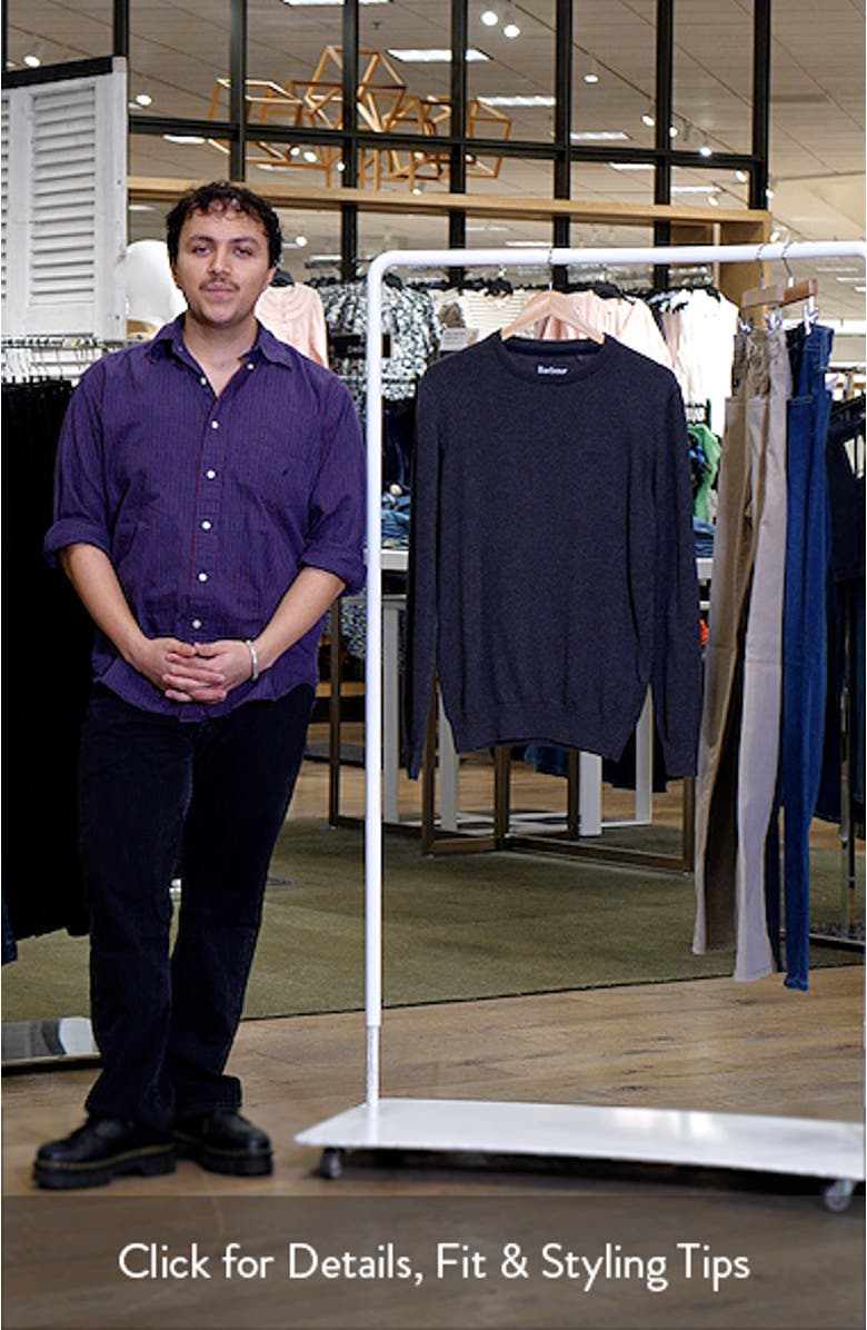 Pima Cotton Crewneck Sweater, sales video thumbnail