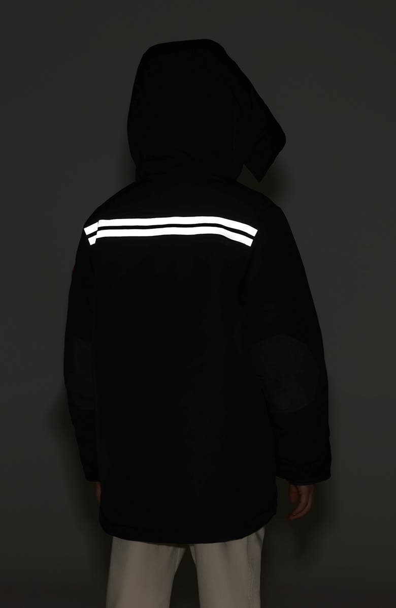 Canada Goose Kids' Logan Hooded 625 Fill Power Down Parka, Alternate, color, Black - Noir