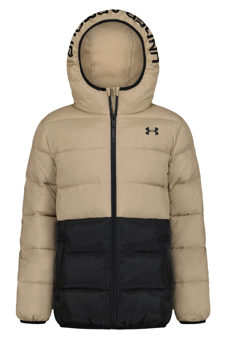 Kids' Pronto Colorblocked Puffer Jacket, Main, color, CITY KHAKI