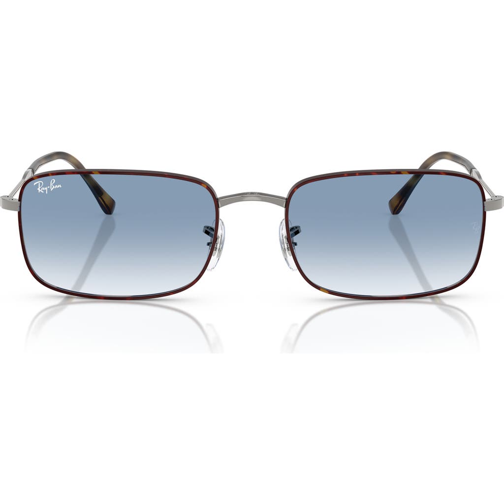 Ray Ban Ray-ban 56mm Gradient Rectangle Sunglasses In Brown Gradient