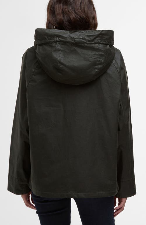 Barbour Hollies Waxed Water Repellent Jacket In Black