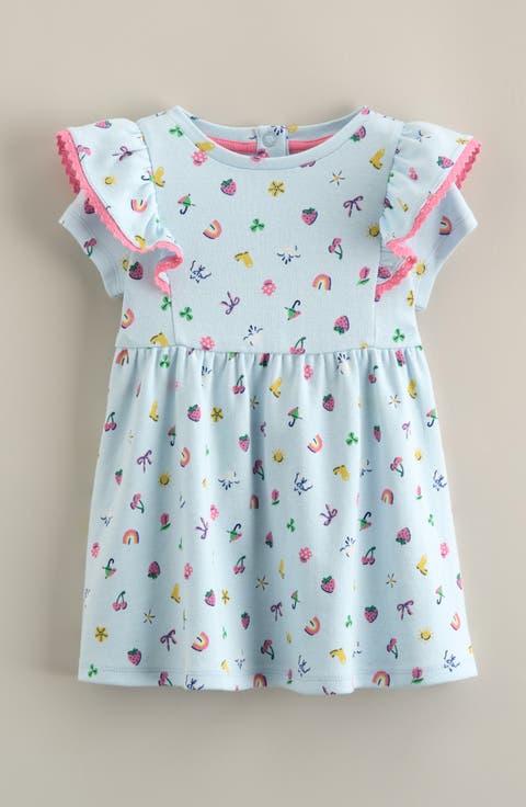 Print Flutter Sleeve Dress (Baby)