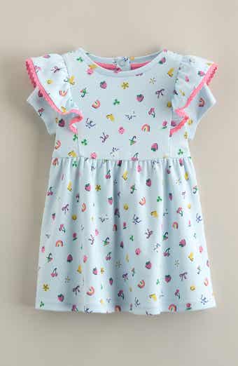 Print Flutter Sleeve Dress