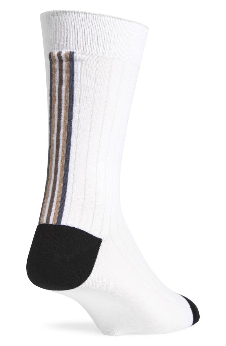 Nordstrom Ribbed Cotton Blend Crew Socks, Main, color, 