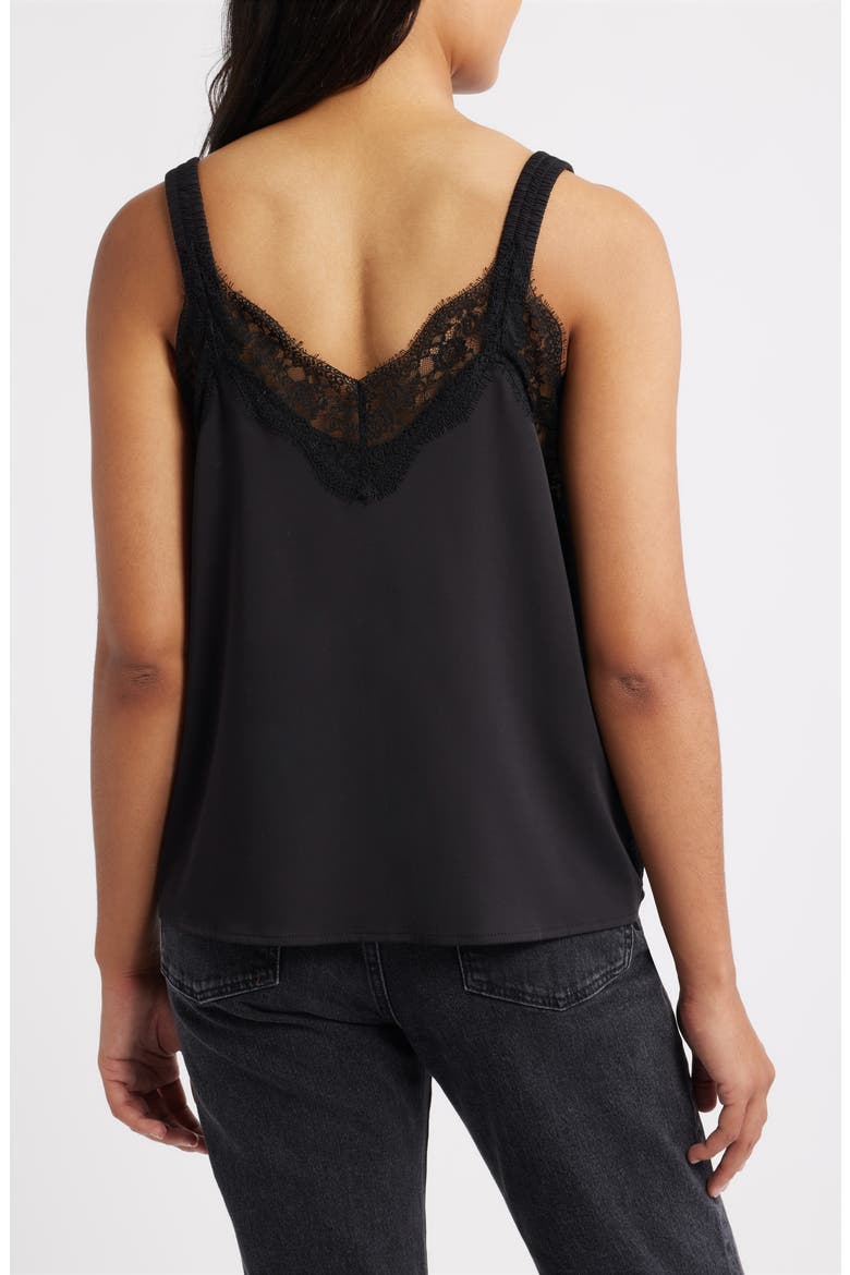 Lace Detail Camisole, Alternate, color, BLACK