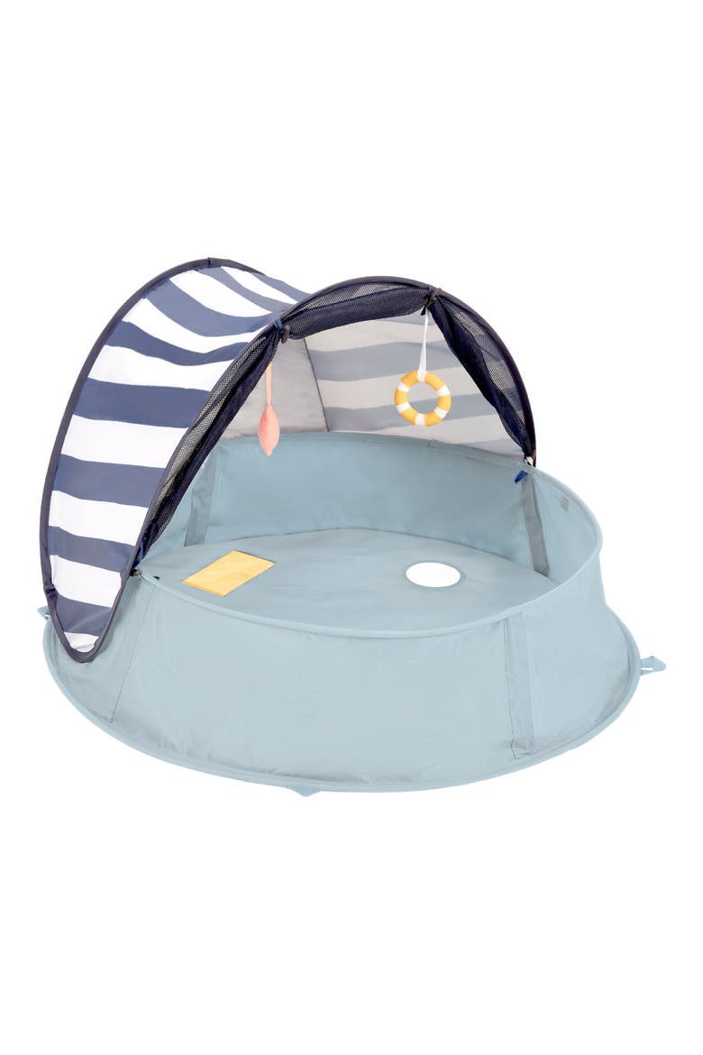 Aquani Anti-UV Baby Beach Tent & Paddling Pool, Main, color, AQUANI MARINE