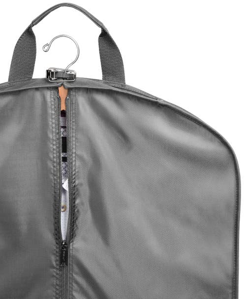 Wallybags 48" Deluxe Tri-fold Travel Garment Bag With Three Pockets In Gray