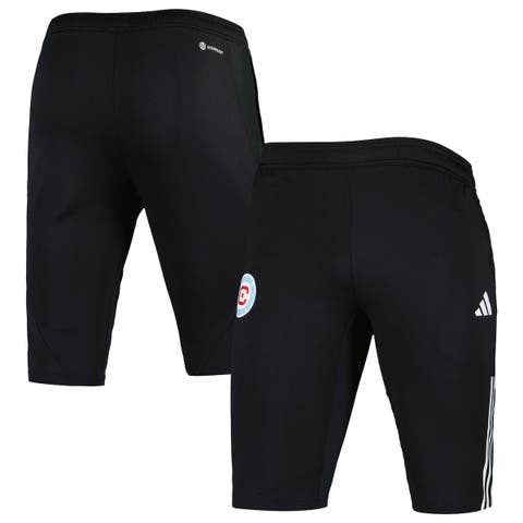 Men's adidas Black Chicago Fire 2023 On-Field Training AEROREADY Half Pants