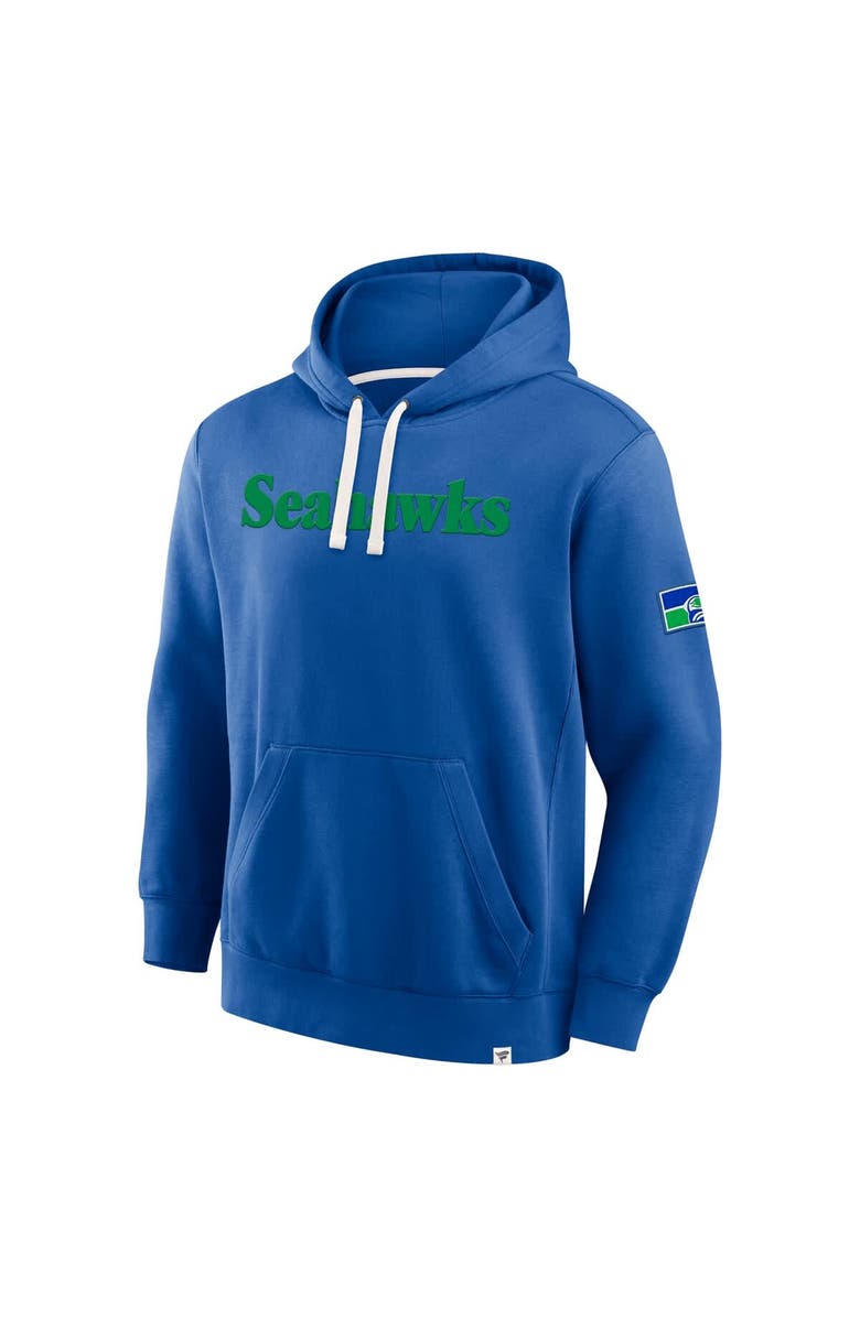 FANATICS Men's Fanatics Royal Seattle Seahawks New Horizons Heritage Pullover Hoodie, Alternate, color, Royal
