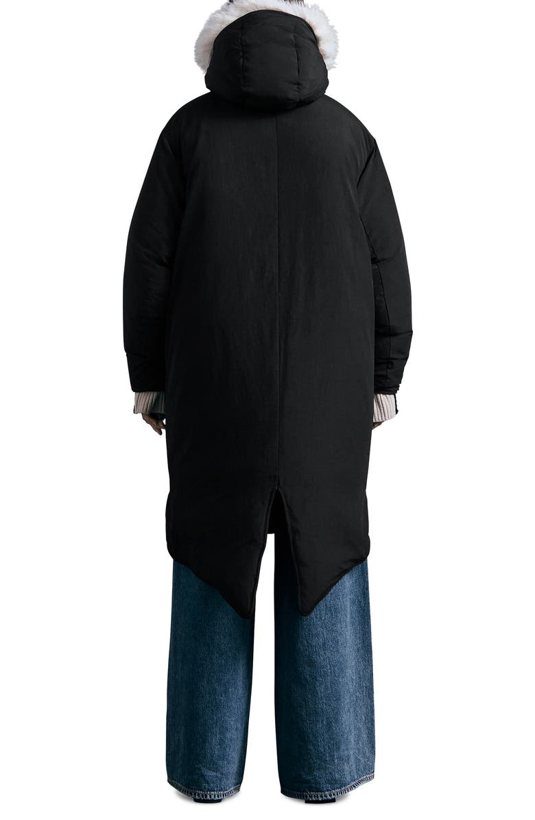 rag & bone Rae Hooded Puffer Coat, Alternate, color, Black