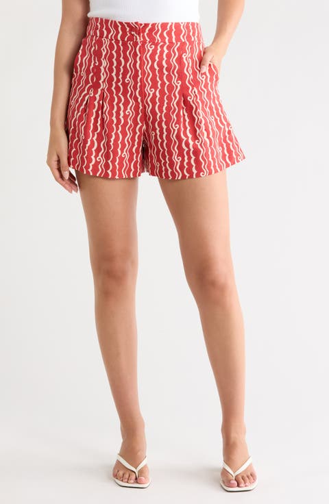 Wave Print Shorts