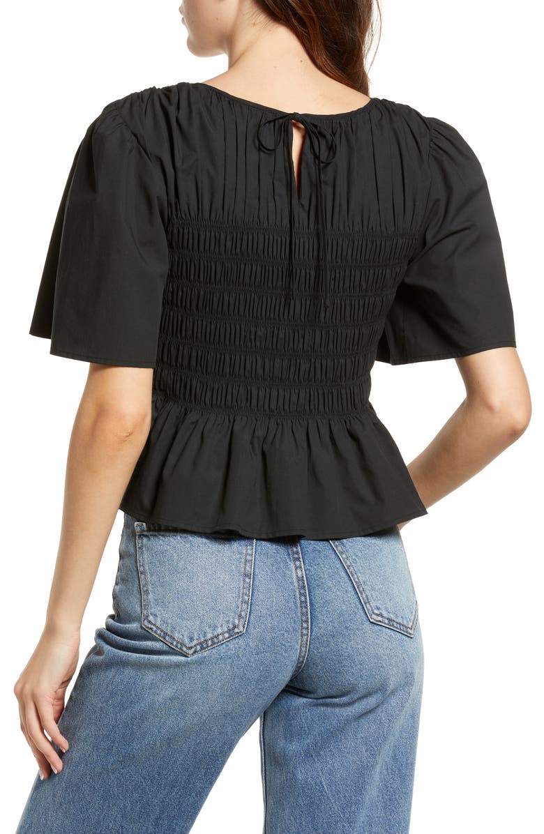 Rails Rosie Smocked Peplum Top, Alternate, color,