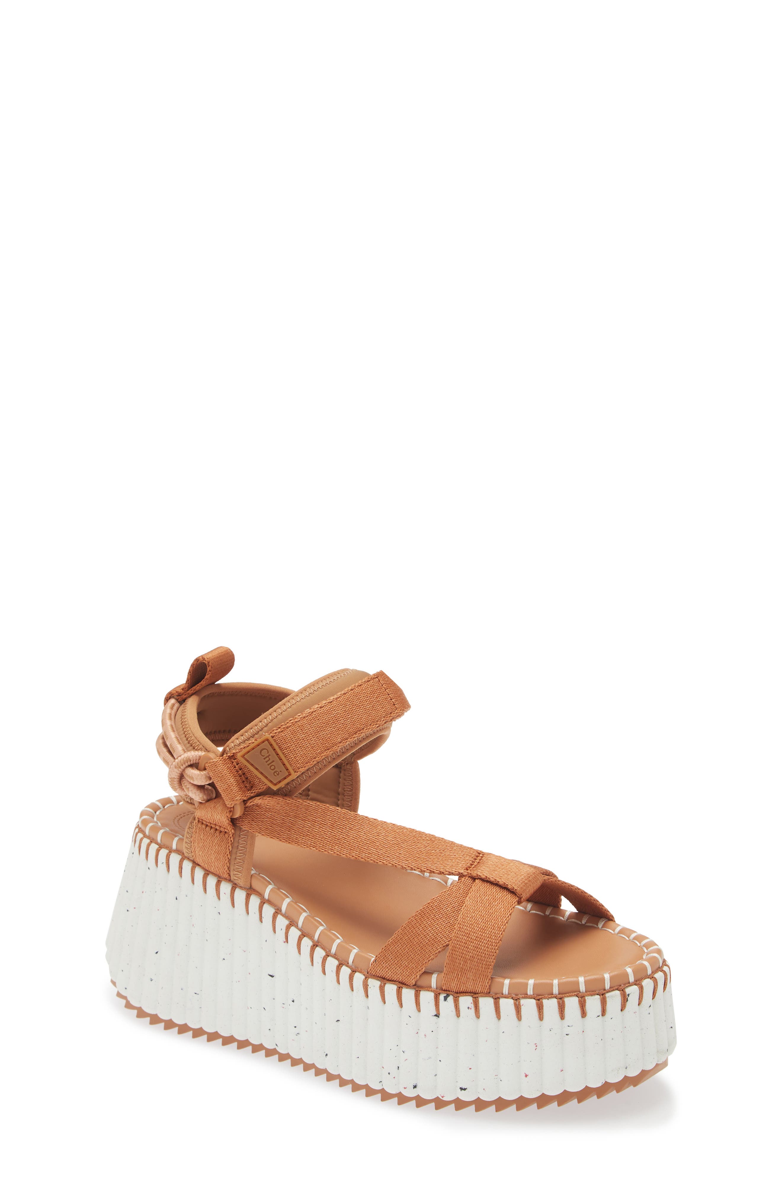 Chloé Nama Platform Wedge Sandal