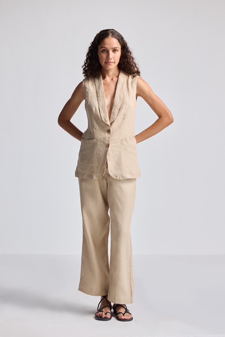 Wide Leg Pants, Alternate, color, Neutral Beige